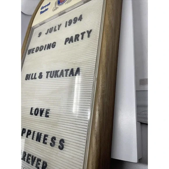Miller Lite 1984 marquee sign unique wedding dislplay vintage letters removable